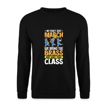 Musique de répétition de l’école clarinettiste de fanfare - Sweat-shirt Unisexe - noir - Devant - Alina (178cm) & Michal (187cm)