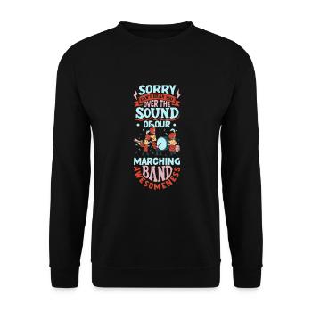 Musique de répétition de l’école clarinettiste de fanfare - Sweat-shirt Unisexe - noir - Devant - Alina (178cm) & Michal (187cm)