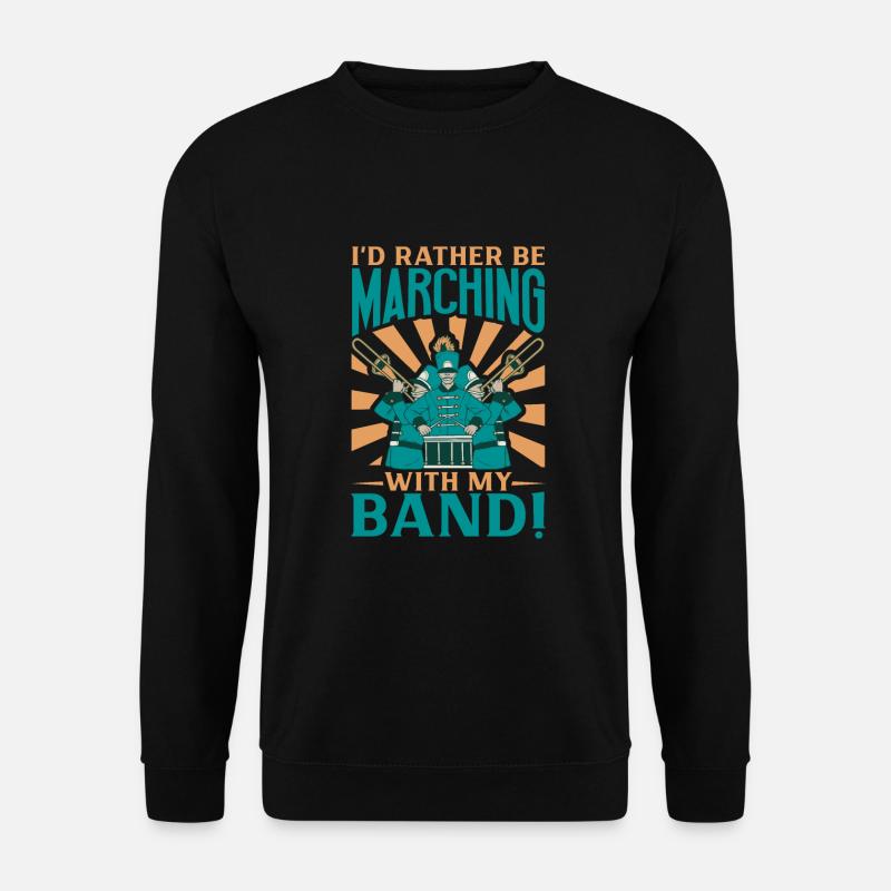 Marching Band Clarinetist School Probenmusik - Unisex Pullover - Schwarz