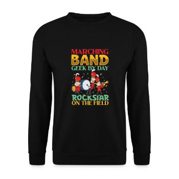 Musique de répétition de l’école clarinettiste de fanfare - Sweat-shirt Unisexe - noir - Devant - Alina (178cm) & Michal (187cm)