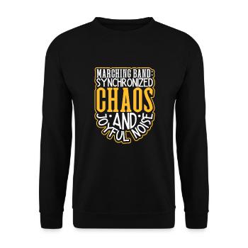 Marching Band Clarinetist School Rehearsal Music - Unisex Sweatshirt - black - Front - Alina (178cm) & Michal (187cm)