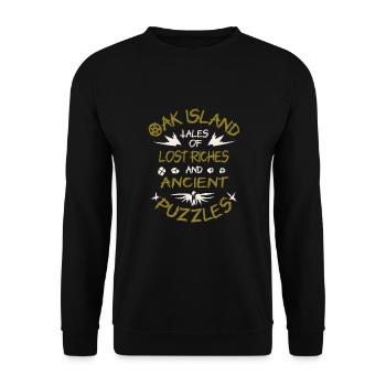 Oak Island / Treasure Hunting Oak Island Mystery - Unisex Pullover - Schwarz - Vorne - Alina (178cm) & Michal (187cm)