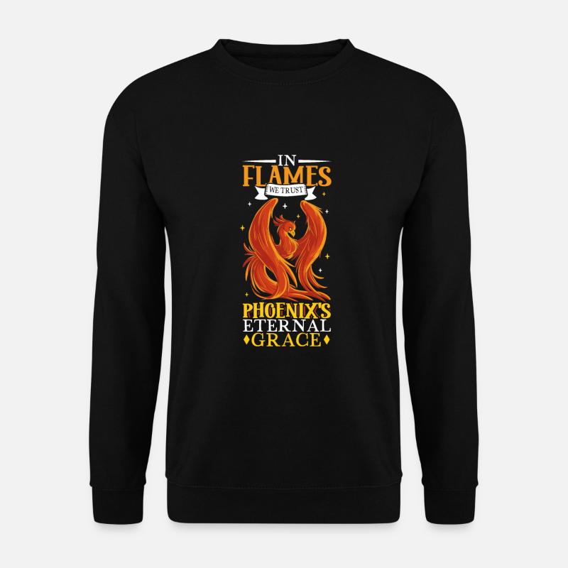 Phoenix Bird Mythical Creatures - Unisex Sweatshirt - black