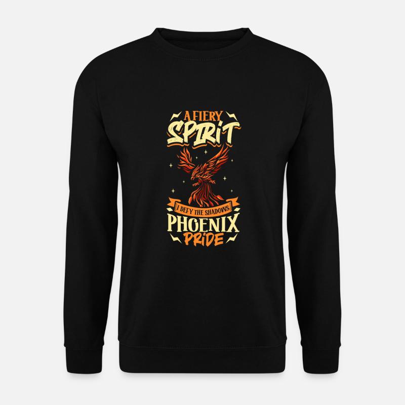 Phoenix Bird Mythical Creatures - Unisex Sweatshirt - black