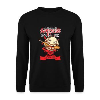 Baseball Cards Baseball Player Baseball Fan Gift - Unisex Pullover - Schwarz - Vorne - Alina (178cm) & Michal (187cm)
