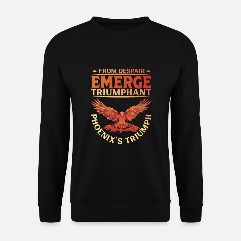 Phoenix Bird Mythical Creatures - Unisex Sweatshirt - black