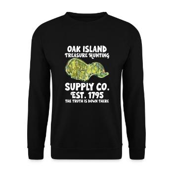 Oak Island / Treasure Hunting Oak Island Mystery - Unisex Pullover - Schwarz - Vorne - Alina (178cm) & Michal (187cm)