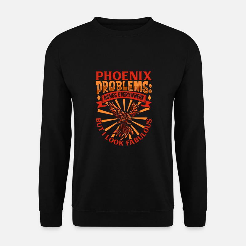 Phoenix Bird Mythical Creatures - Unisex Sweatshirt - black
