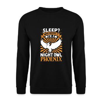 Phoenix Bird Mythical Creatures - Unisex Sweatshirt - black - Front - Alina (178cm) & Michal (187cm)