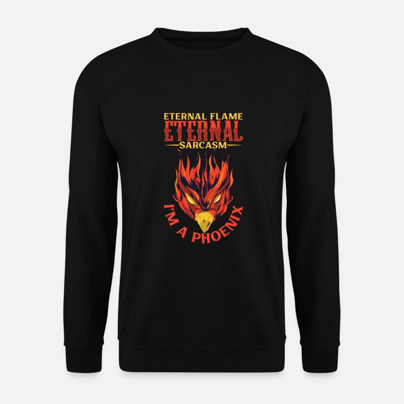 Phoenix Bird Mythical Creatures - Unisex Sweatshirt - black