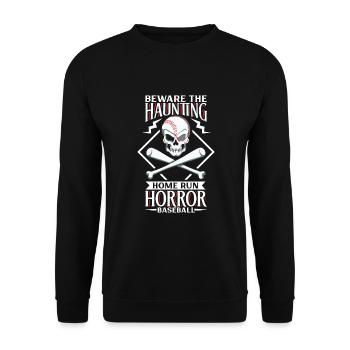 Baseball Cards Baseball Player Baseball Fan Gift - Unisex Pullover - Schwarz - Vorne - Alina (178cm) & Michal (187cm)