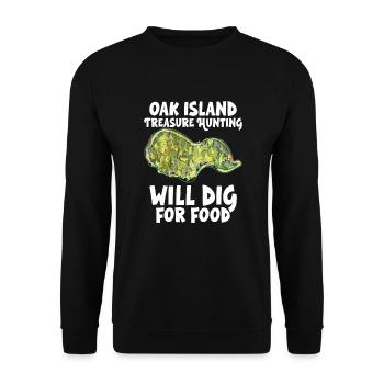 Oak Island / Treasure Hunting Oak Island Mystery - Unisex Pullover - Schwarz - Vorne - Alina (178cm) & Michal (187cm)