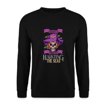 Horror Pirate Pirate Ship Pirate Captain Horror - Unisex Pullover - Schwarz - Vorne - Alina (178cm) & Michal (187cm)