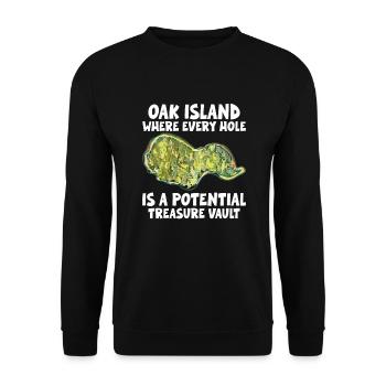 Oak Island / Treasure Hunting Oak Island Mystery - Unisex Pullover - Schwarz - Vorne - Alina (178cm) & Michal (187cm)