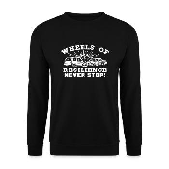 Demo Derby Demolition Derby Demolition Derby - Unisex Sweatshirt - black - Front - Alina (178cm) & Michal (187cm)