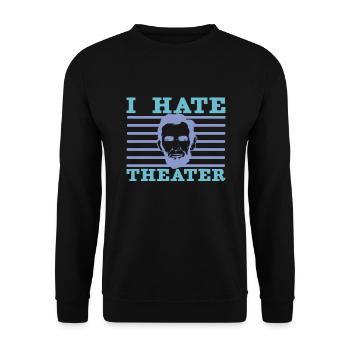Abraham Lincoln Theater Theatre US History - Unisex Sweatshirt - black - Front - Alina (178cm) & Michal (187cm)