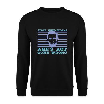 Abraham Lincoln Theater Theatre US History - Unisex Sweatshirt - black - Front - Alina (178cm) & Michal (187cm)