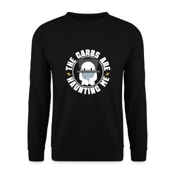 Bodybuilding Powerlifting Gewichtheben Fitness - Unisex Pullover - Schwarz - Vorne - Alina (178cm) & Michal (187cm)