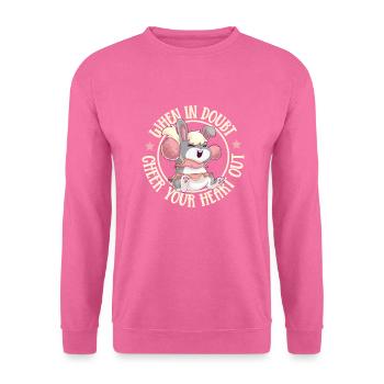 Tenue de pom-pom girl - Sweat-shirt Unisexe - rose - Devant