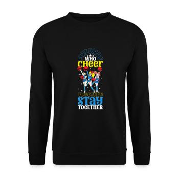 Tenue de pom-pom girl - Sweat-shirt Unisexe - noir - Devant - Alina (178cm) & Michal (187cm)