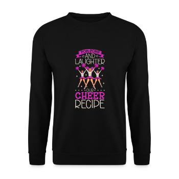 Tenue de pom-pom girl - Sweat-shirt Unisexe - noir - Devant - Alina (178cm) & Michal (187cm)
