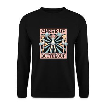 Tenue de pom-pom girl - Sweat-shirt Unisexe - noir - Devant - Alina (178cm) & Michal (187cm)
