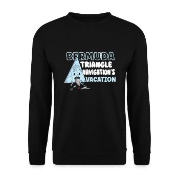 Mysterious enforced disappearances in the Bermuda Triangle - Unisex Sweatshirt - black - Front - Alina (178cm) & Michal (187cm)