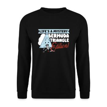 Mysterious enforced disappearances in the Bermuda Triangle - Unisex Sweatshirt - black - Front - Alina (178cm) & Michal (187cm)