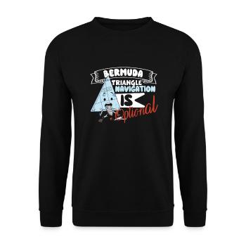 Mysterious enforced disappearances in the Bermuda Triangle - Unisex Sweatshirt - black - Front - Alina (178cm) & Michal (187cm)