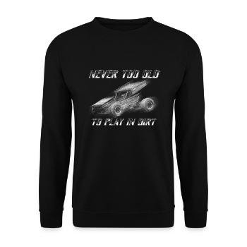 Sprint Car Mom Dirt Track Racing Renntag - Unisex Pullover - Schwarz - Vorne - Alina (178cm) & Michal (187cm)