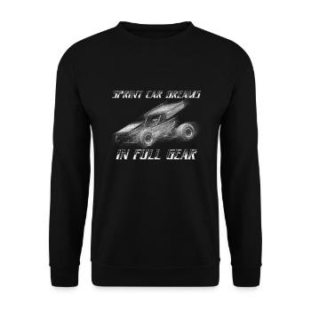 Sprint Car Mom Dirt Track Racing Renntag - Unisex Pullover - Schwarz - Vorne - Alina (178cm) & Michal (187cm)