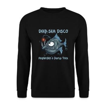 Pêche à la lotte sous l’eau en haute mer - Sweat-shirt Unisexe - noir - Devant - Alina (178cm) & Michal (187cm)