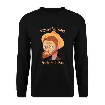 Artiste Peinture Peintre Art Peinture Professeur d’art - Sweat-shirt Unisexe - noir - Devant - Alina (178cm) & Michal (187cm)