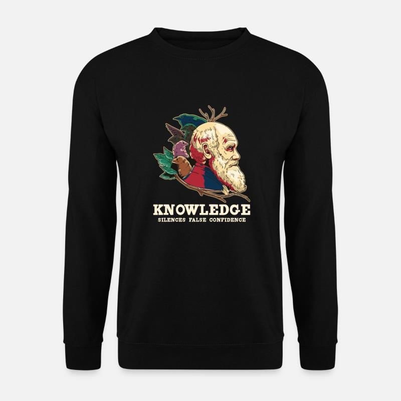 Charles Darwin Atheistischer Atheismus - Unisex Pullover - Schwarz
