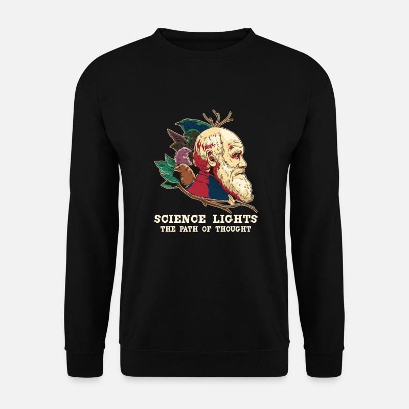 Charles Darwin Atheistischer Atheismus - Unisex Pullover - Schwarz