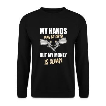 Car Painter Car Body Painter - Unisex Sweatshirt - black - Front - Alina (178cm) & Michal (187cm)