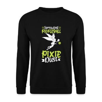 Pickleball Player Pickleball Paddle Pickleball - Unisex Pullover - Schwarz - Vorne - Alina (178cm) & Michal (187cm)