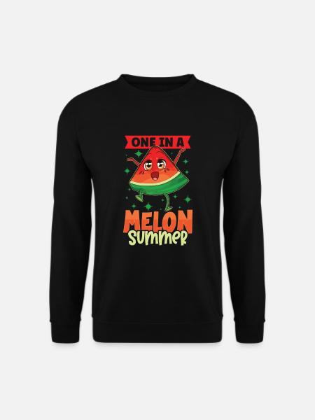 Watermelon Funny Fruit Funny Saying - Unisex Sweatshirt - black