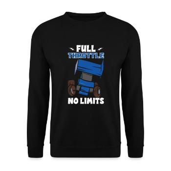 Sprint Car Mom Dirt Track Racing Renntag - Unisex Pullover - Schwarz - Vorne - Alina (178cm) & Michal (187cm)