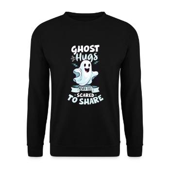 Paranormal Research Halloween Ghost Hunter - Unisex Sweatshirt - black - Front - Alina (178cm) & Michal (187cm)