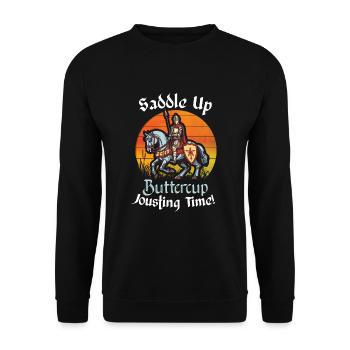 Chevaliers Chevaliers Armure médiévale de la Renaissance - Sweat-shirt Unisexe - noir - Devant - Alina (178cm) & Michal (187cm)