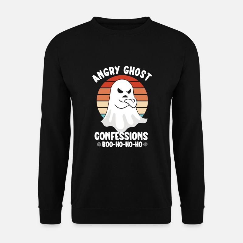 Ghostbusters Funny Ghost Angry Ghost - Unisex Sweatshirt - black