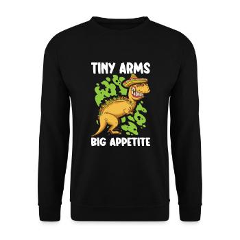 T-rex Taco Lovers Mexican Food - Unisex Sweatshirt - black - Front - Alina (178cm) & Michal (187cm)