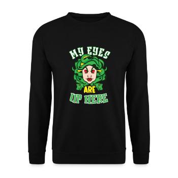 Méduse Mythologie grecque Créature mythique Gorgone - Sweat-shirt Unisexe - noir - Devant - Alina (178cm) & Michal (187cm)
