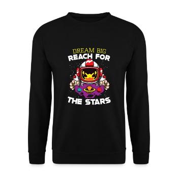 Astronaute Astronomie Système solaire Space Kids - Sweat-shirt Unisexe - noir - Devant - Alina (178cm) & Michal (187cm)