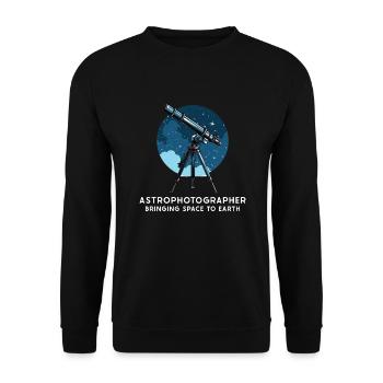 Astrophotographie Astronomie Appareil photo spatial - Sweat-shirt Unisexe - noir - Devant - Alina (178cm) & Michal (187cm)