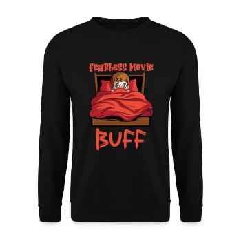 Horror Movie Gift Idea Scary Movies True Crime - Unisex Sweatshirt - black - Front - Alina (178cm) & Michal (187cm)