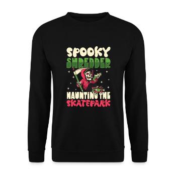 Horror Skateboarder Halloween Skateboard Cadeau - Sweat-shirt Unisexe - noir - Devant - Alina (178cm) & Michal (187cm)