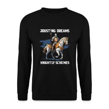 Chevaliers Chevaliers Armure médiévale de la Renaissance - Sweat-shirt Unisexe - noir - Devant - Alina (178cm) & Michal (187cm)