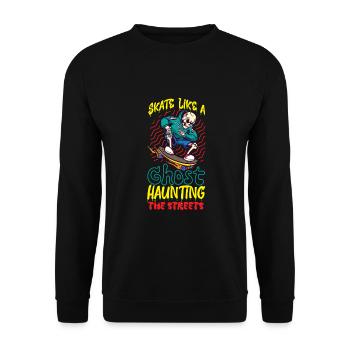 Horror Skateboarder Halloween Skateboard Cadeau - Sweat-shirt Unisexe - noir - Devant - Alina (178cm) & Michal (187cm)